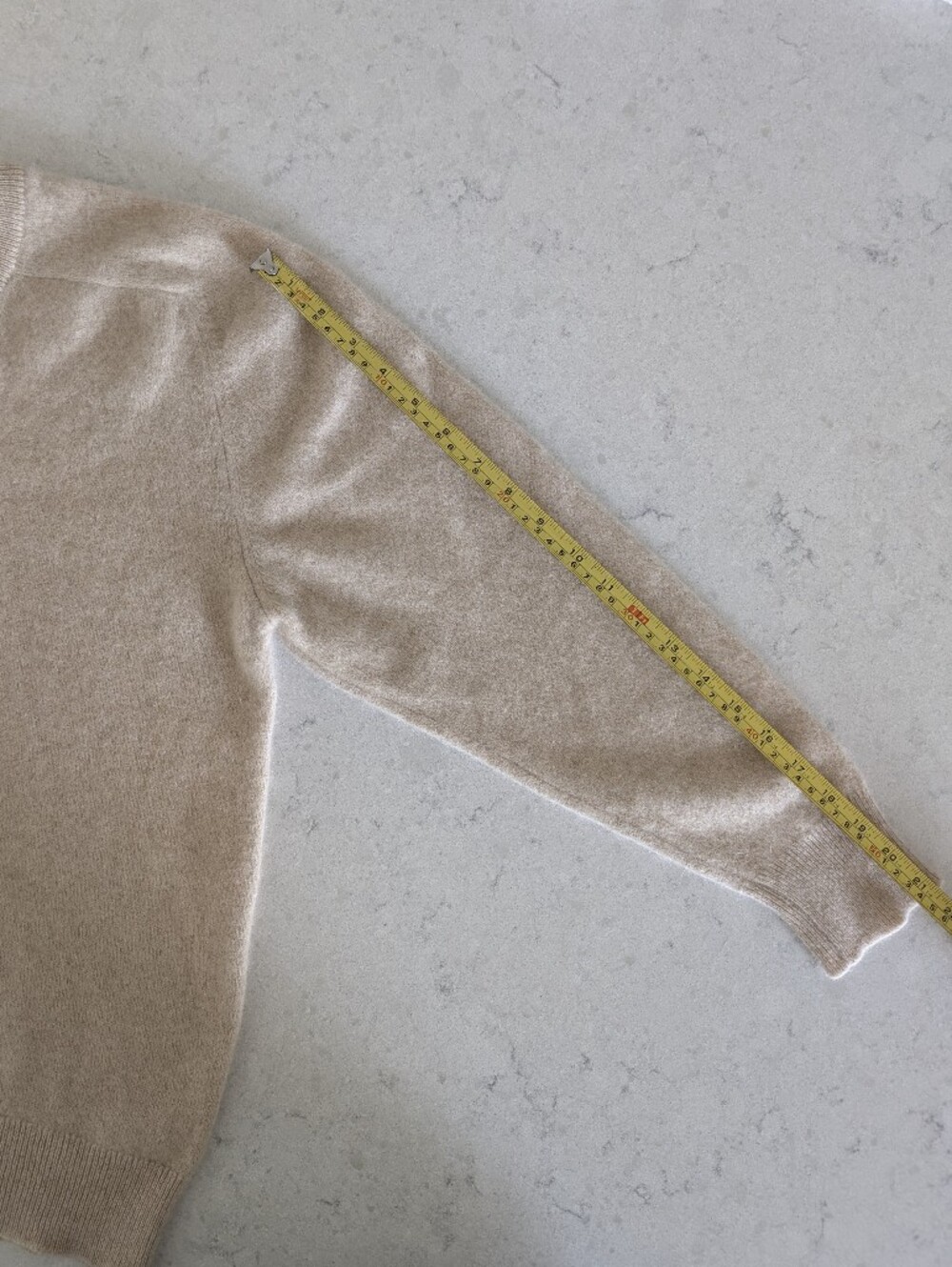 Pringle Of Scotland 100% Cashmere Approx Large V Neck Cream Sweater - Picture 14 of 14